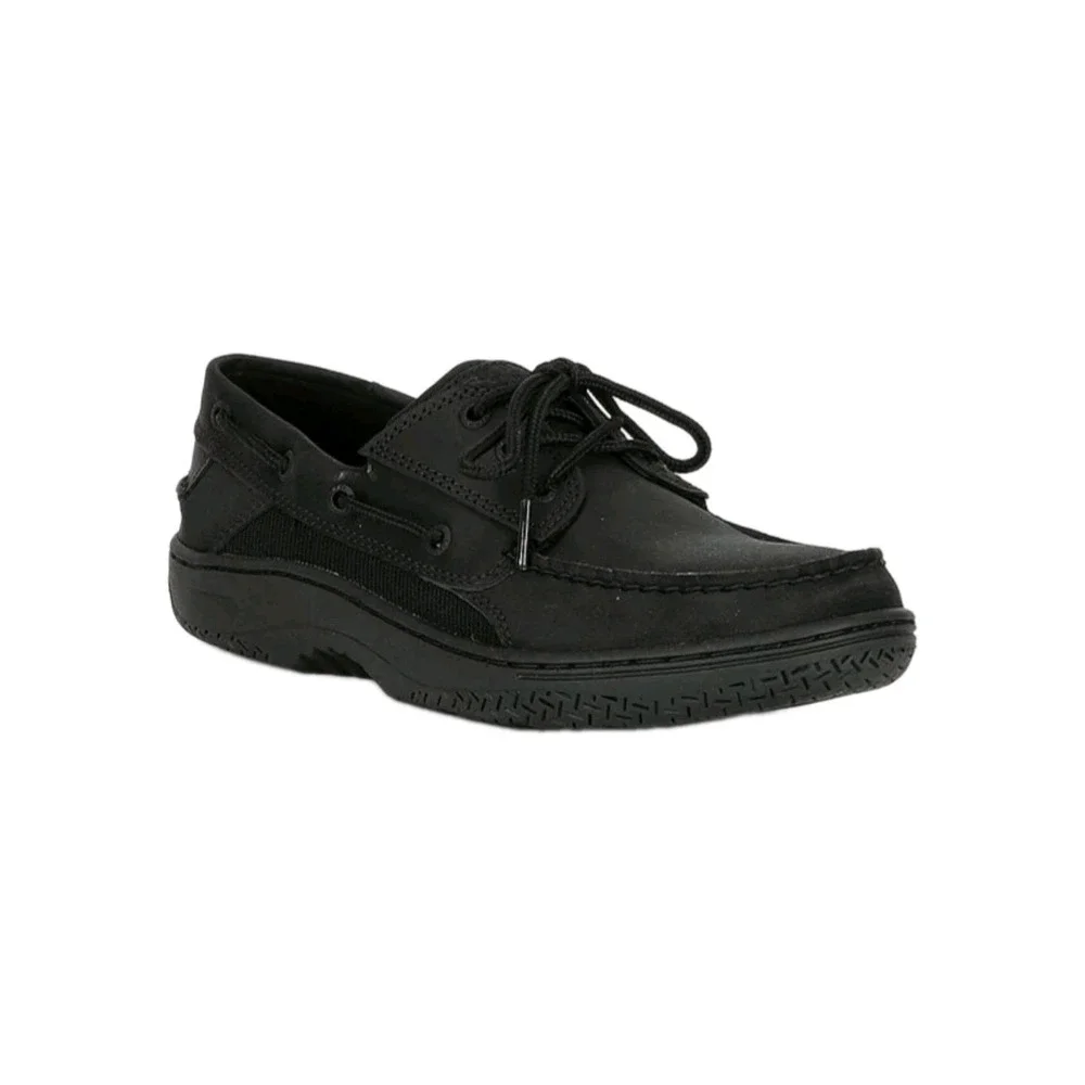 Sperry Men's Billfish 3-Eye Black Leather Boat Shoe STS24997 Size 12 NEW! $115